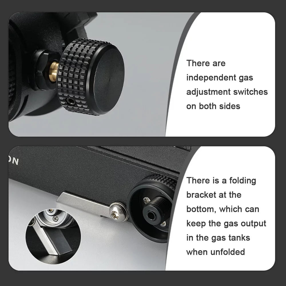 CAMPINGMOON Multifunctional FuelTank Four for Two Split Furnace Adapter, Practical GasTank Conversion Tool for Backpacking Stoves