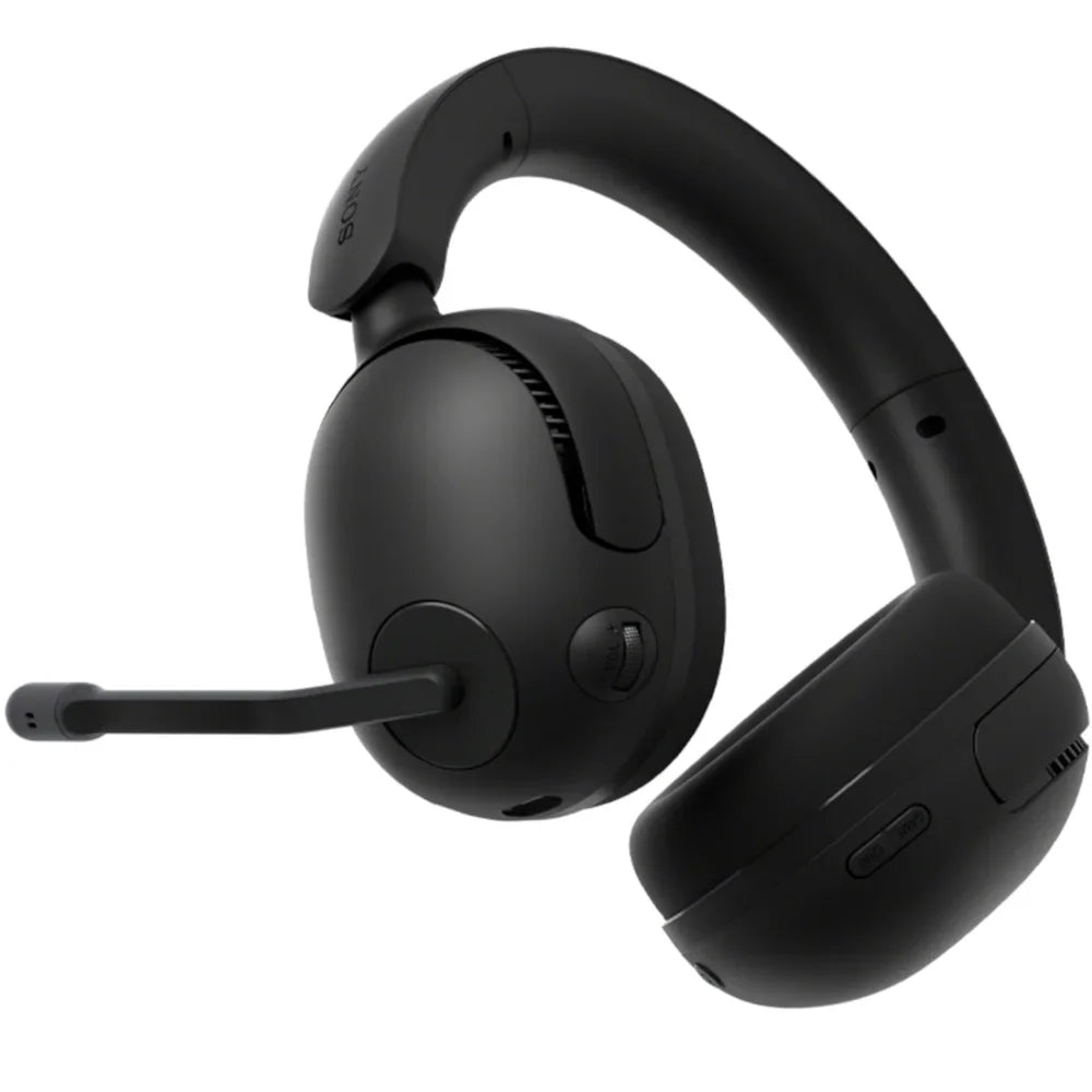 WHG500/B INZONE H5 Wireless Noise Cancelling Gaming Headset, charcoal Bundle with Deco Gear Pro Audio Headphone Stand, 6 Foot USB-A to USB-C Cable & 2 YR CPS Enhanced Protection Pack