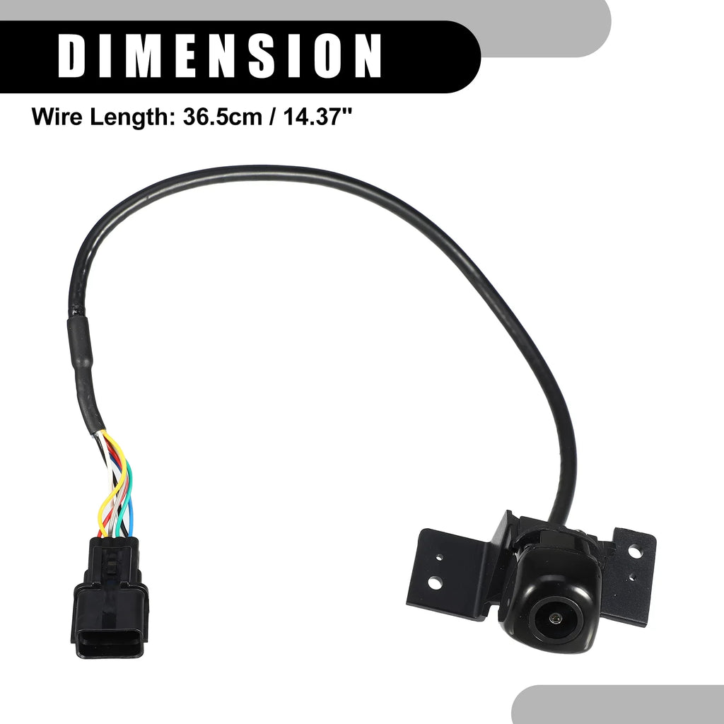 Car Rear View Back Up Camera No.95760-D3001 for Hyundai Tucson 2016-2018 Plastic ebony