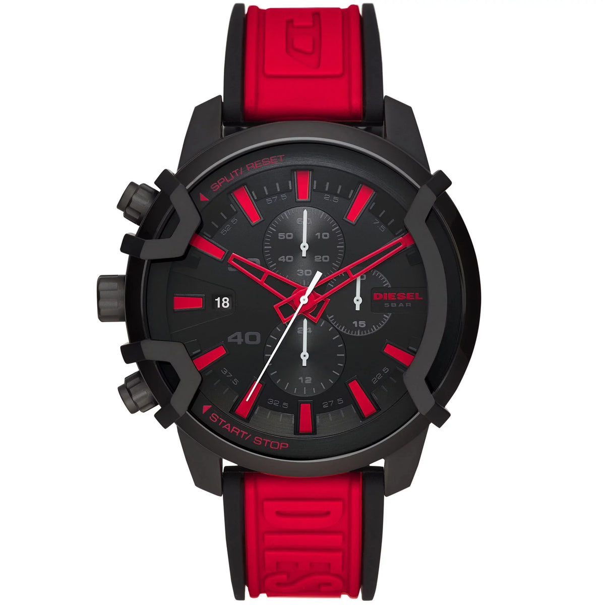 Diesel DZ4530 Griffed Chronograph Red ebony