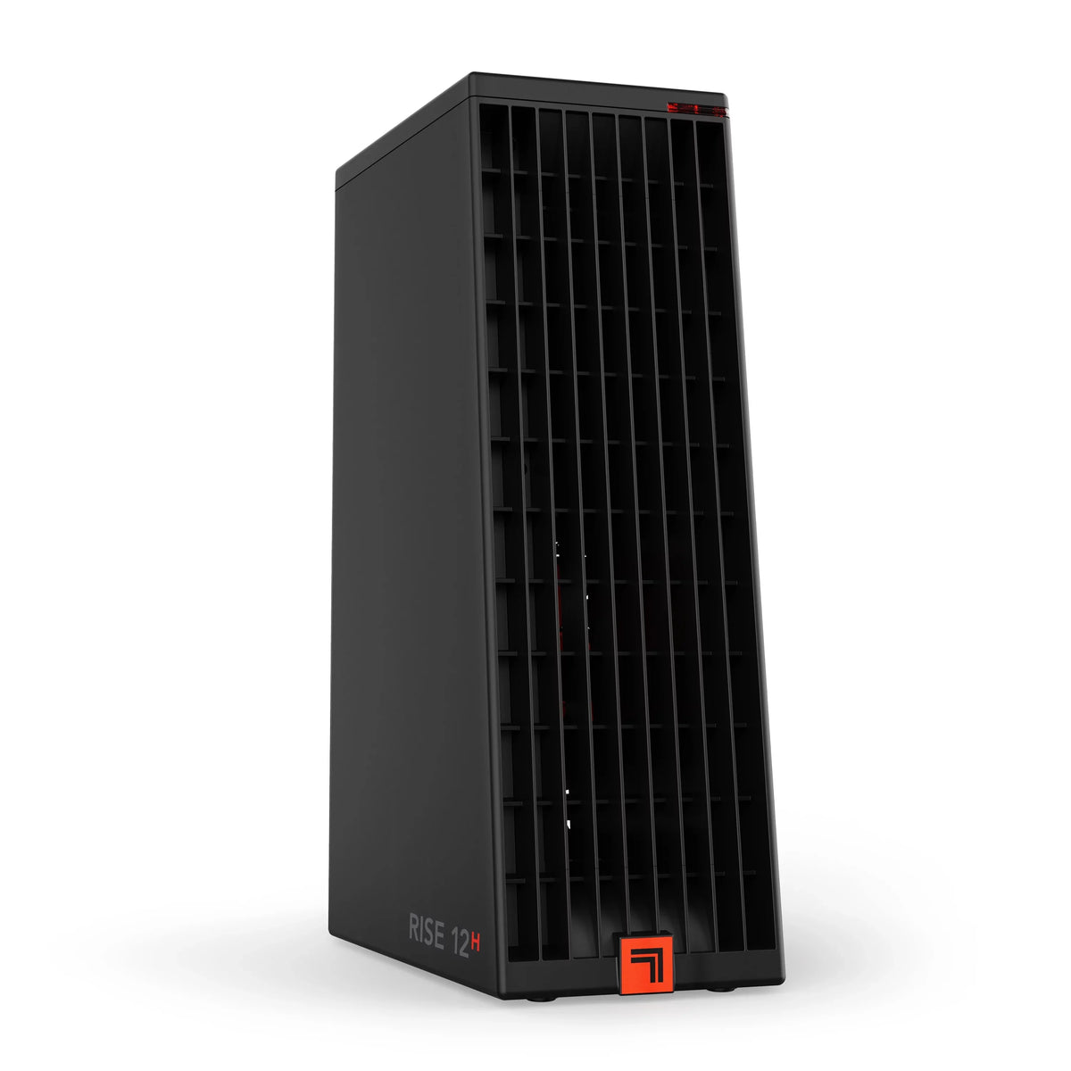 Sharper Image Rise 12H Personal Tower Heater, 2 Heat Settings, ebony, New