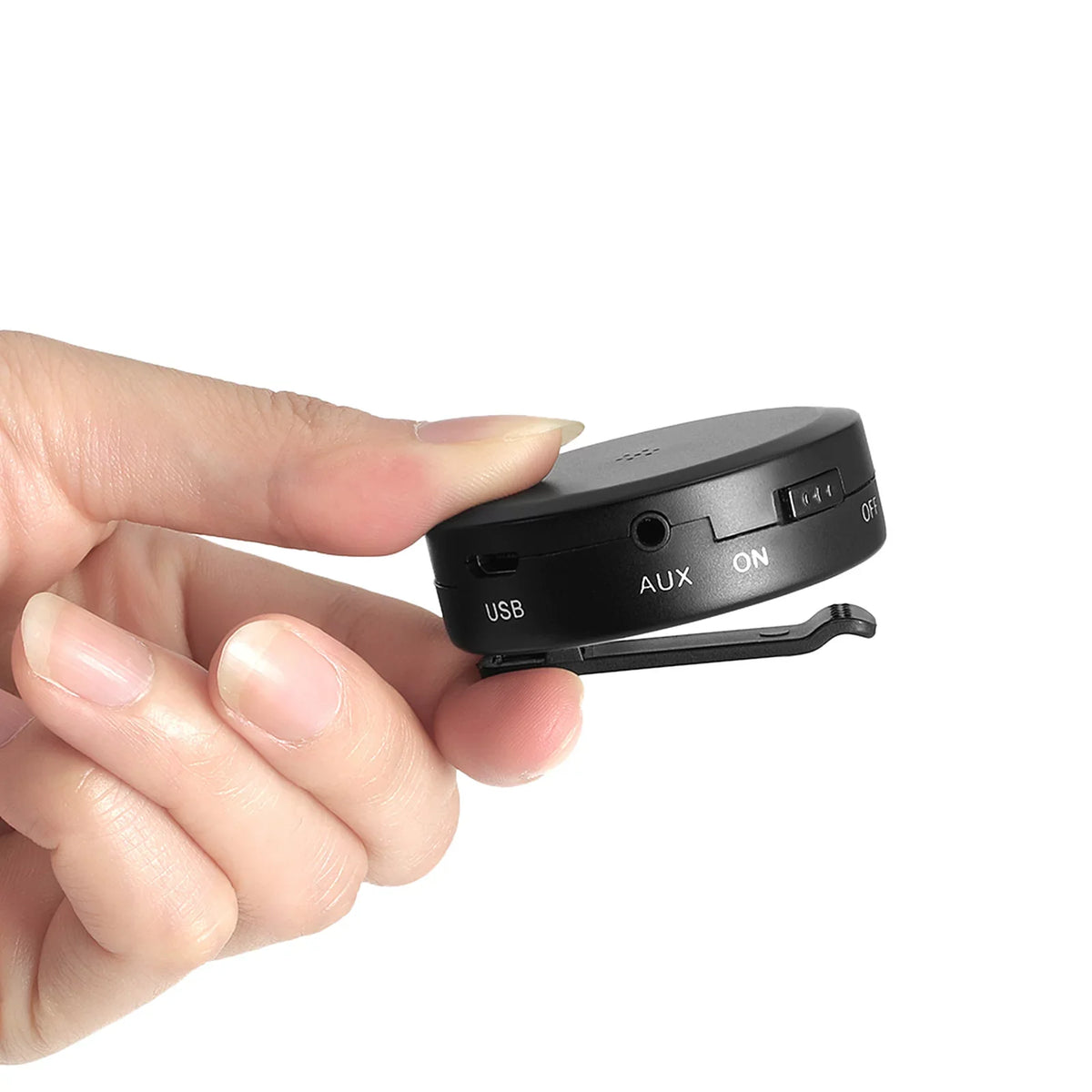 Bone Conduction Headsets Wired Headphones Sound Pick-up AUX IN ebony