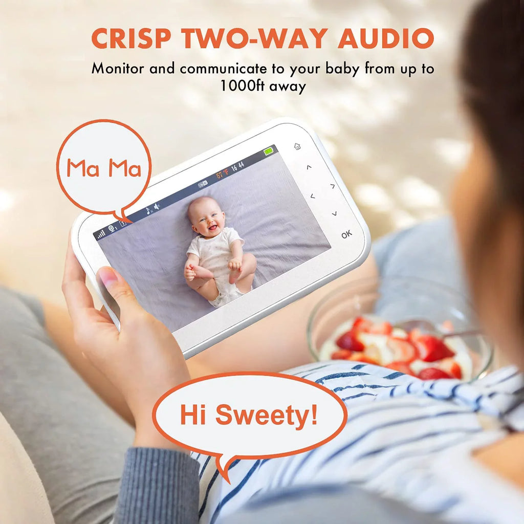 Rexing BM1 Baby Monitor w/ Recording Capabilities 4.5" IPS Display