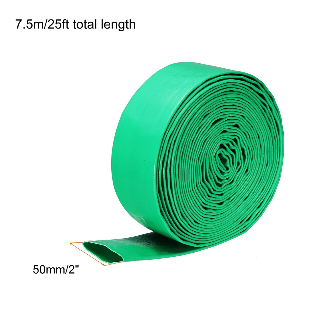 Backwash Hose 2" Dia 25ft 0.3MPa High Pressure polyvinyl chloride Reinforced Discharge Hoses for Swimming Pool