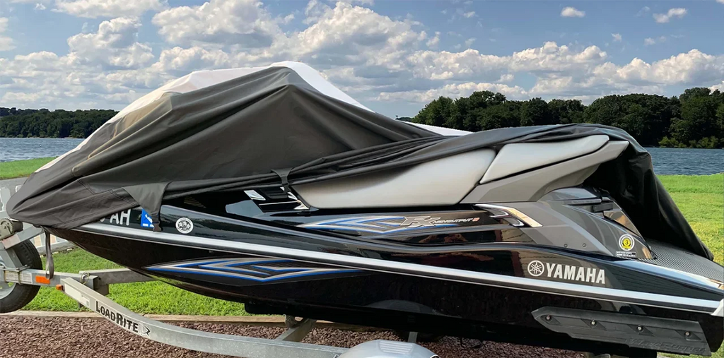 SUPER HEAVY-DUTY TOP OF THE LINE JETSKI Cover Compatible for UP TO 1997 POLARIS SL PWC JET SKI COVER 1-2 Seater