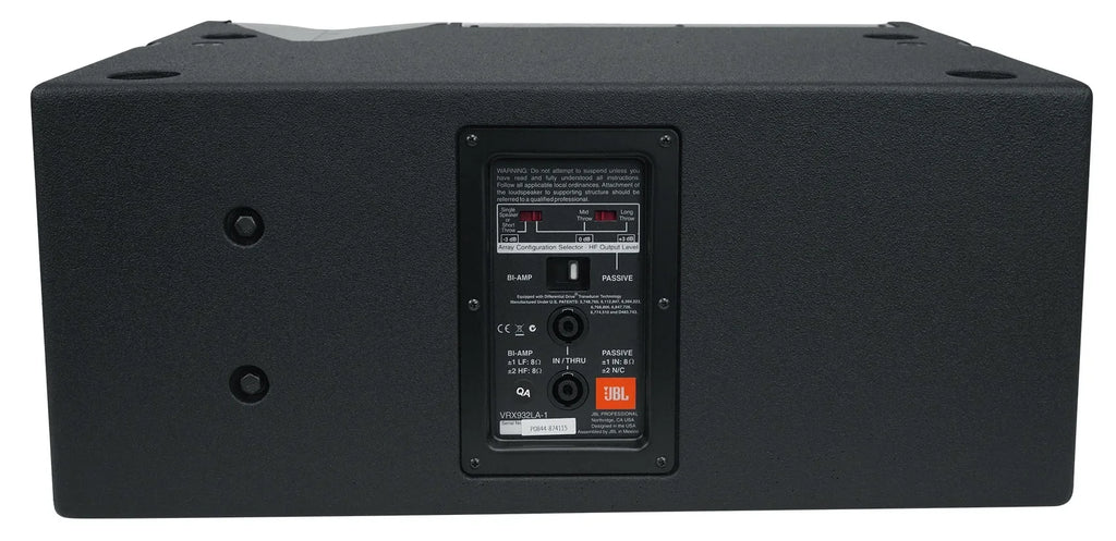 JBL VRX932LA-1 12" 800 Watt 2-Way Passive Line-Array Speaker in charcoal