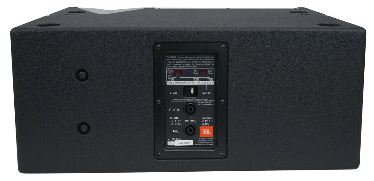 JBL VRX932LA-1 12" 800 Watt 2-Way Passive Line-Array Speaker in charcoal