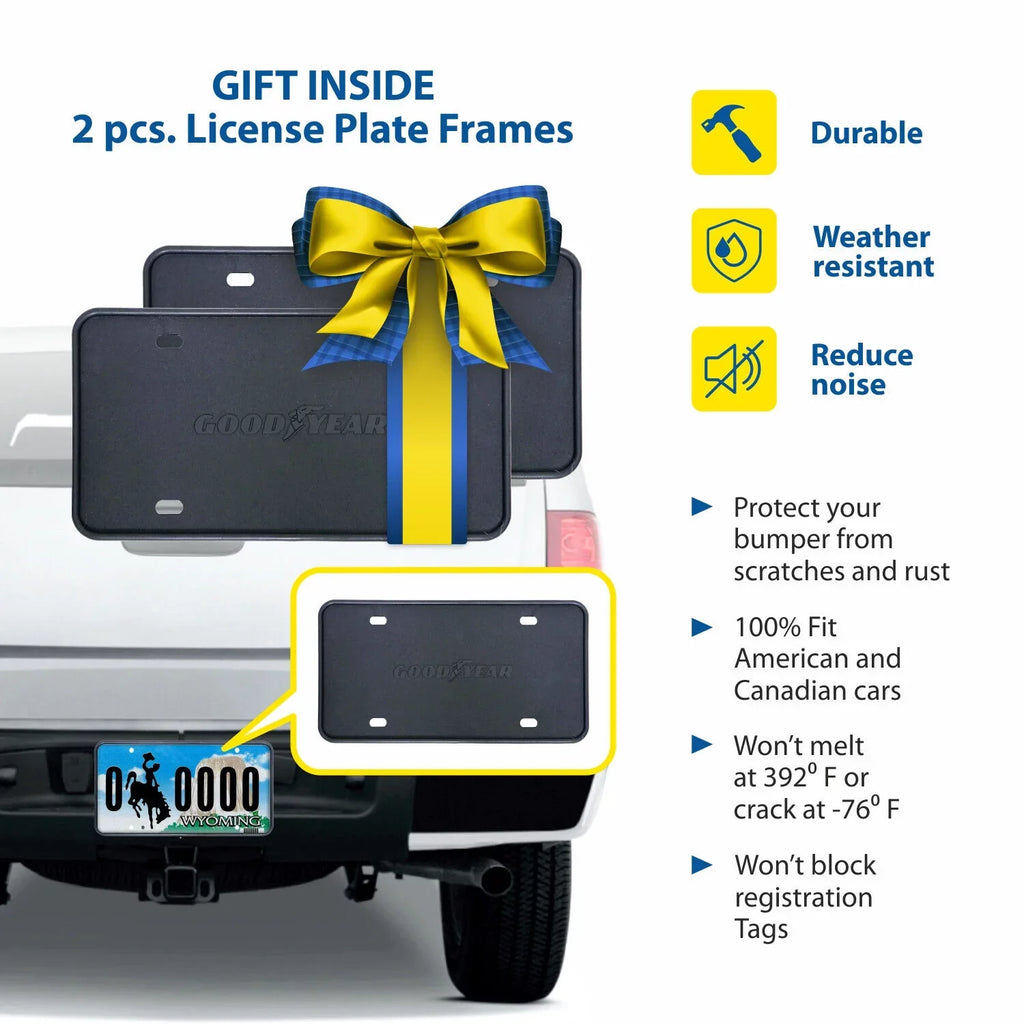 '- GY003409. Goodyear Shatterproof in-Channel Window Deflectors for Trucks  Tacoma 2016-2023 Double Cab, Rain Guards, Window Visors, Vent Deflector, Truck Accessories, 4pcs