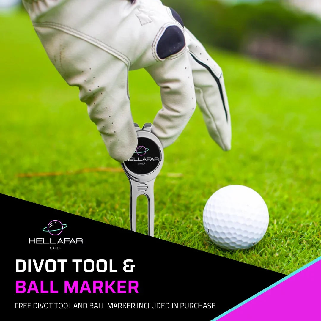 Hellafar Golf Speaker - Golf Cart Bluetooth Speaker, Magnetic Mounting System, IPX7 Waterproof, ebony