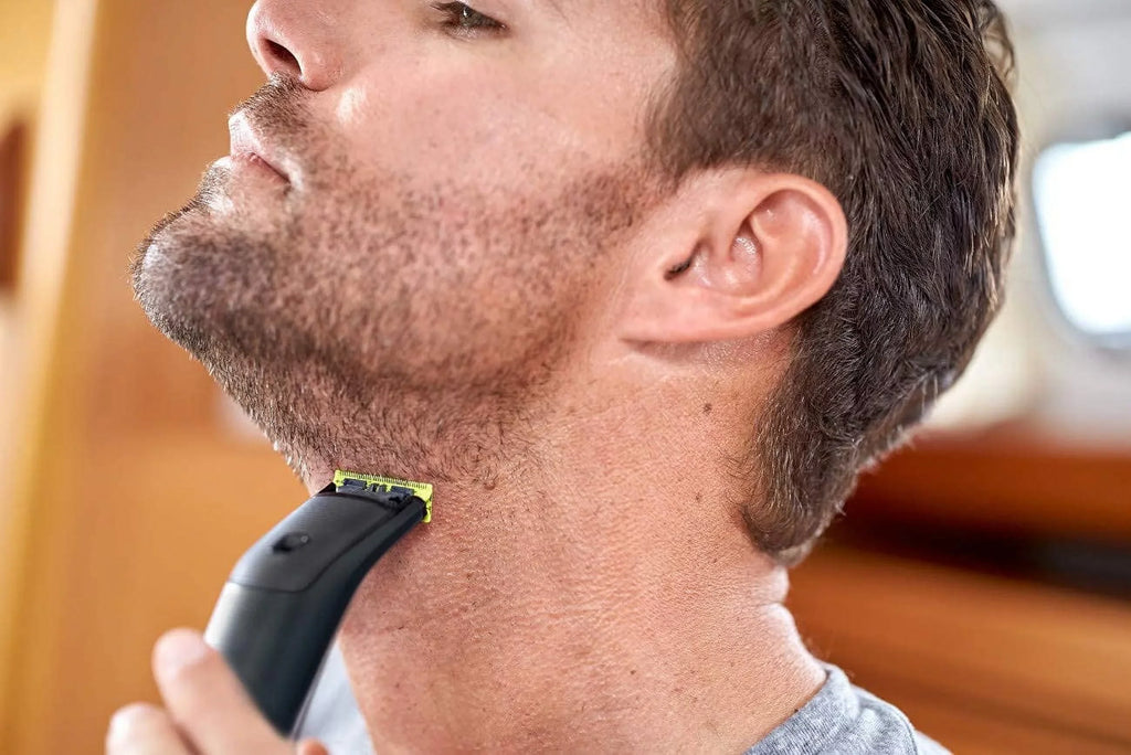 PHILIPS Norelco OneBlade Hybrid Styler Electric Trimmer & Shaver, QP6510 + OneBlade Body Kit, 3 Pieces, charcoal