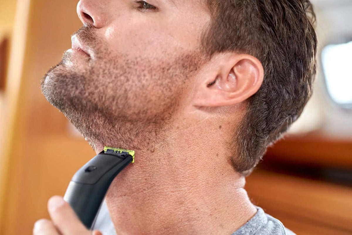 PHILIPS Norelco OneBlade Hybrid Styler Electric Trimmer & Shaver, QP6510 + OneBlade Body Kit, 3 Pieces, charcoal