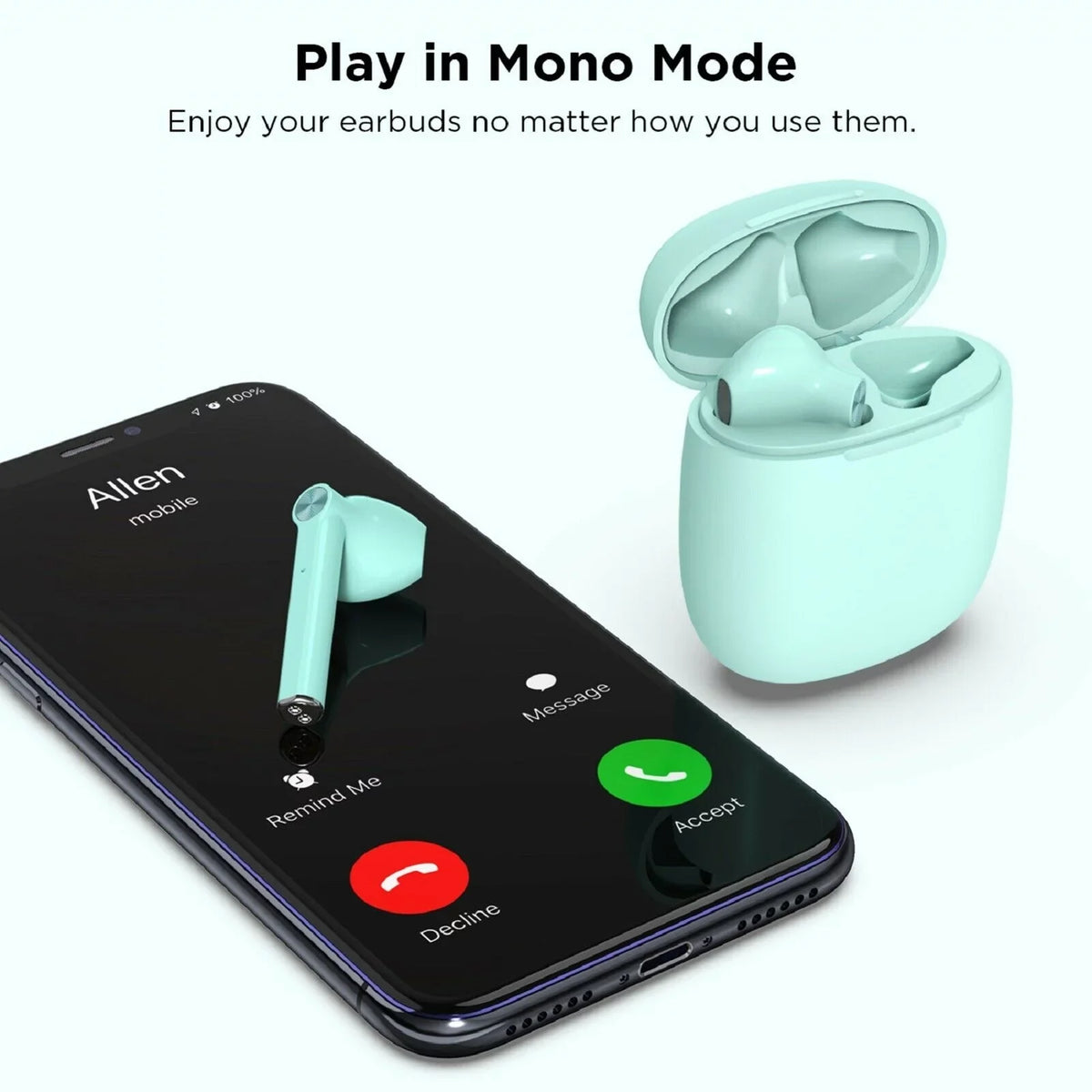 Wireless TWS Earphones for Google Pixel 7/Pro/6a/6/Pro Phones - Earbuds Headphones True Stereo Headset Hands-free Mic Charging Case  Compatible With Pixel 7/Pro/6a/6/Pro Models