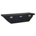 UWS/United Welding Services TBS-69-A-LP-BLK UWSTBS-69-A-LP-BLK 69IN ALUMINUM SINGLE LID CROSSOVER TOOLBOX LOW PROFILE ANGLED dark