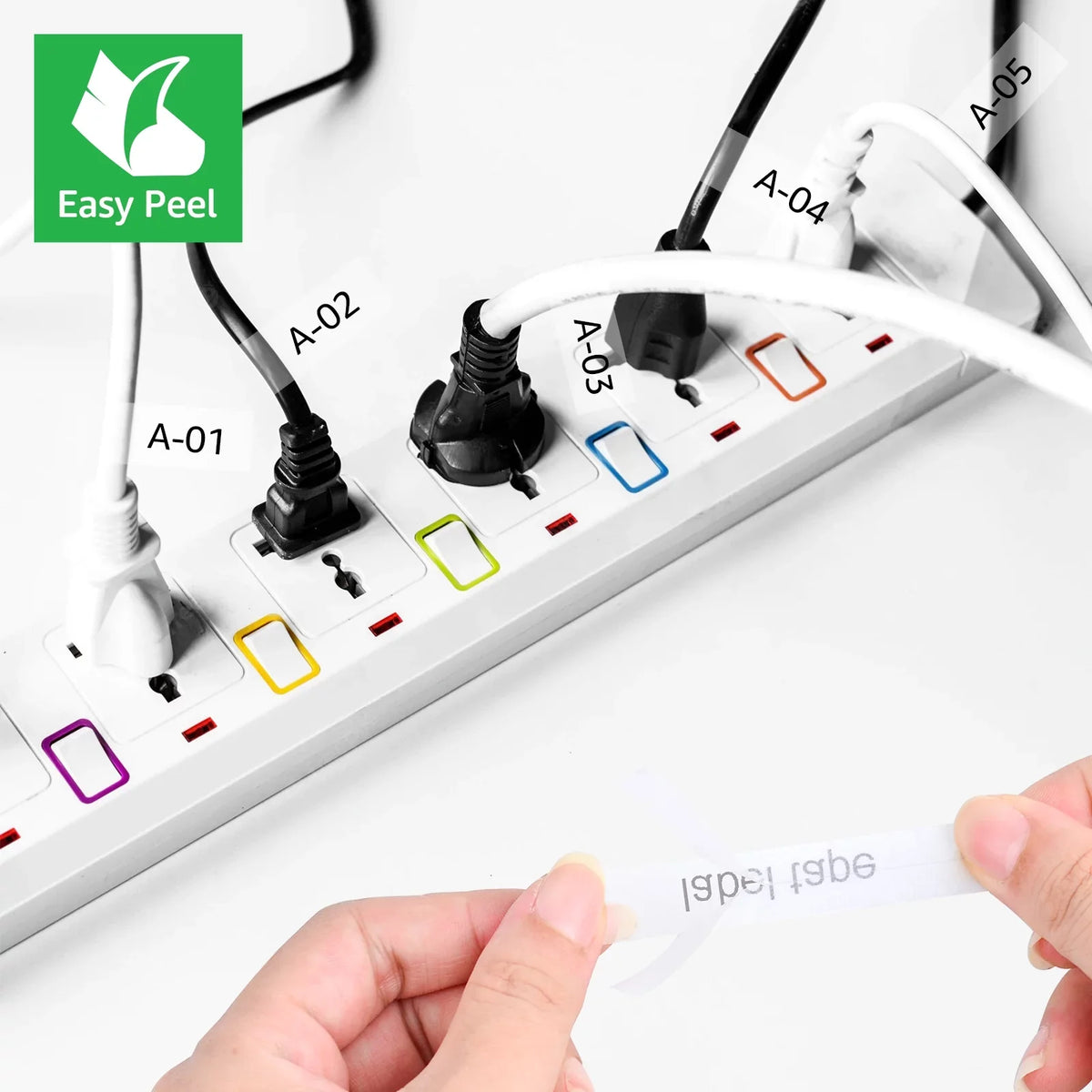 GREENCYCLE 10PK Compatible for Brother P-touch 12mm x 8m ebony on Clear TZ TZe TZe-FX131 TZ-FX131 TZe-131 TZ-131 Flexible ID Cable Wire Label Tape