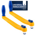Five Oceans 8" Sailboat Winch Handle, 2-Pack Universal Floating Winch Handle, Lock�in Mechanism, Orange and Blue, Lightweight and Strong, Fiberglass Reinforced Plastic - FO86-M2