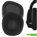 Geekria Comfort Mesh Fabric Replacement Ear Pads for Corsair VOID PRO, Void, Void Pro RGB, Void Pro RGB SE, Void Elite, Void Elite RGB Headphones Ear Cushions, Ear Cups Cover Repair Parts (dark)