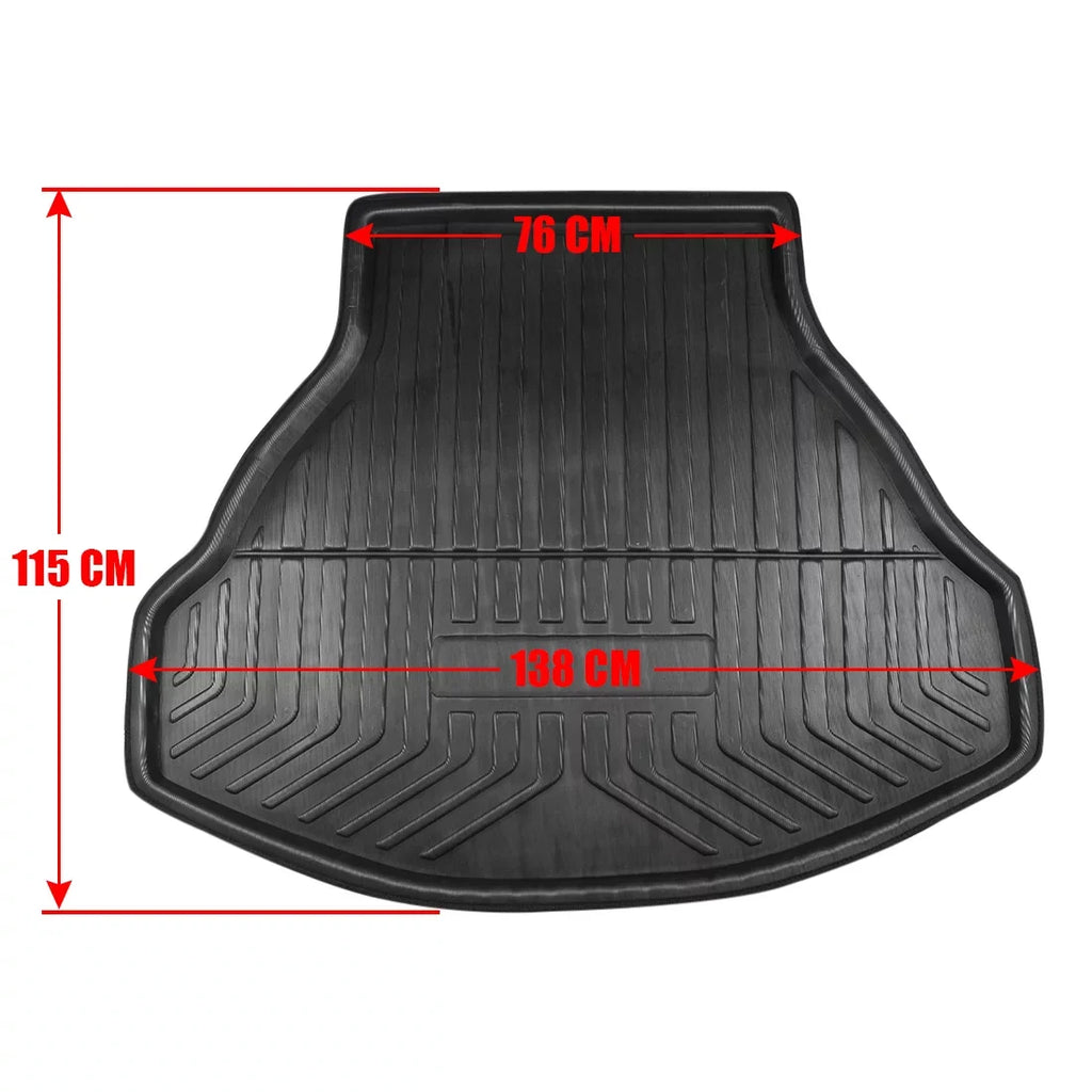 Unique Bargains dark Rear Trunk Tray Boot Liner Cargo Floor Mat Cover for Honda Accord 8 08-12