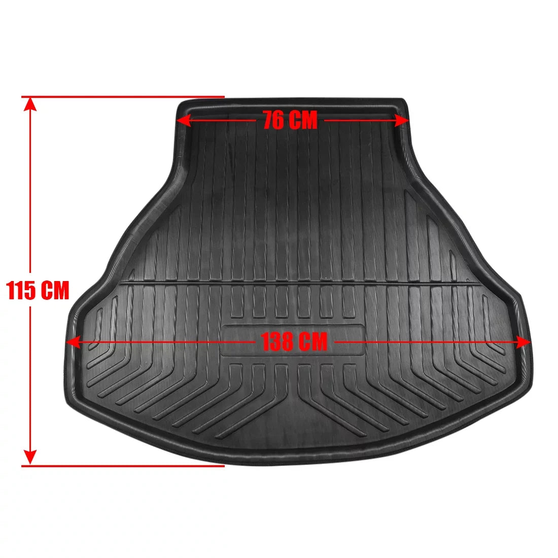 Unique Bargains dark Rear Trunk Tray Boot Liner Cargo Floor Mat Cover for Honda Accord 8 08-12