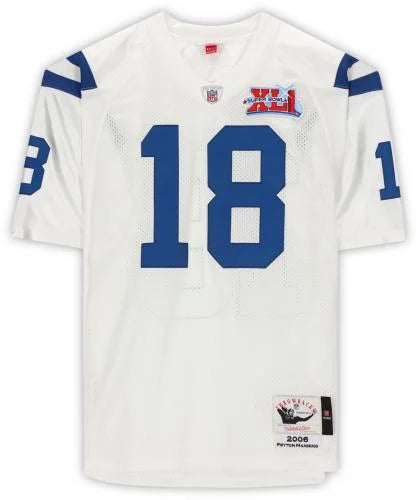Peyton Manning Indianapolis Colts Autographed White Mitchell & Ness Super Bowl Authentic Jersey with "SB XLI MVP" Inscription - Fanatics Authentic Certified