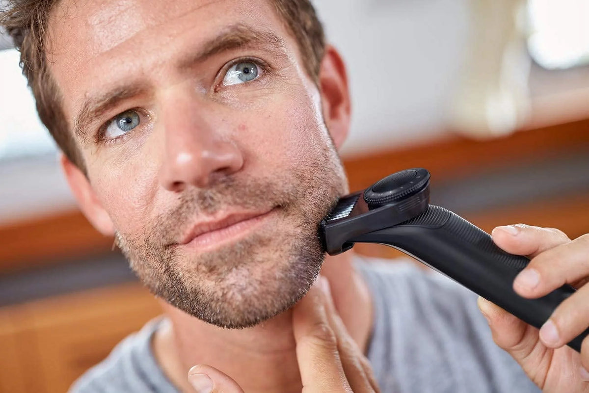 PHILIPS Norelco OneBlade Hybrid Styler Electric Trimmer & Shaver, QP6510 + OneBlade Body Kit, 3 Pieces, charcoal