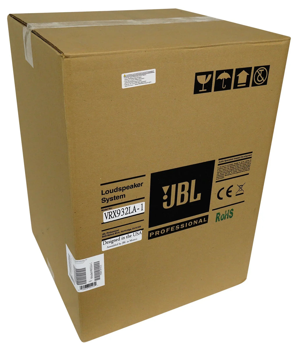 JBL VRX932LA-1 12" 800 Watt 2-Way Passive Line-Array Speaker in charcoal