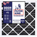 Filter King 24x25x1 Air Filter | 4-PACK | Carbon MERV 8 HVAC Pleated A/C Furnace Filters | MADE IN USA | Actual Size: 24 x 25 x .75"
