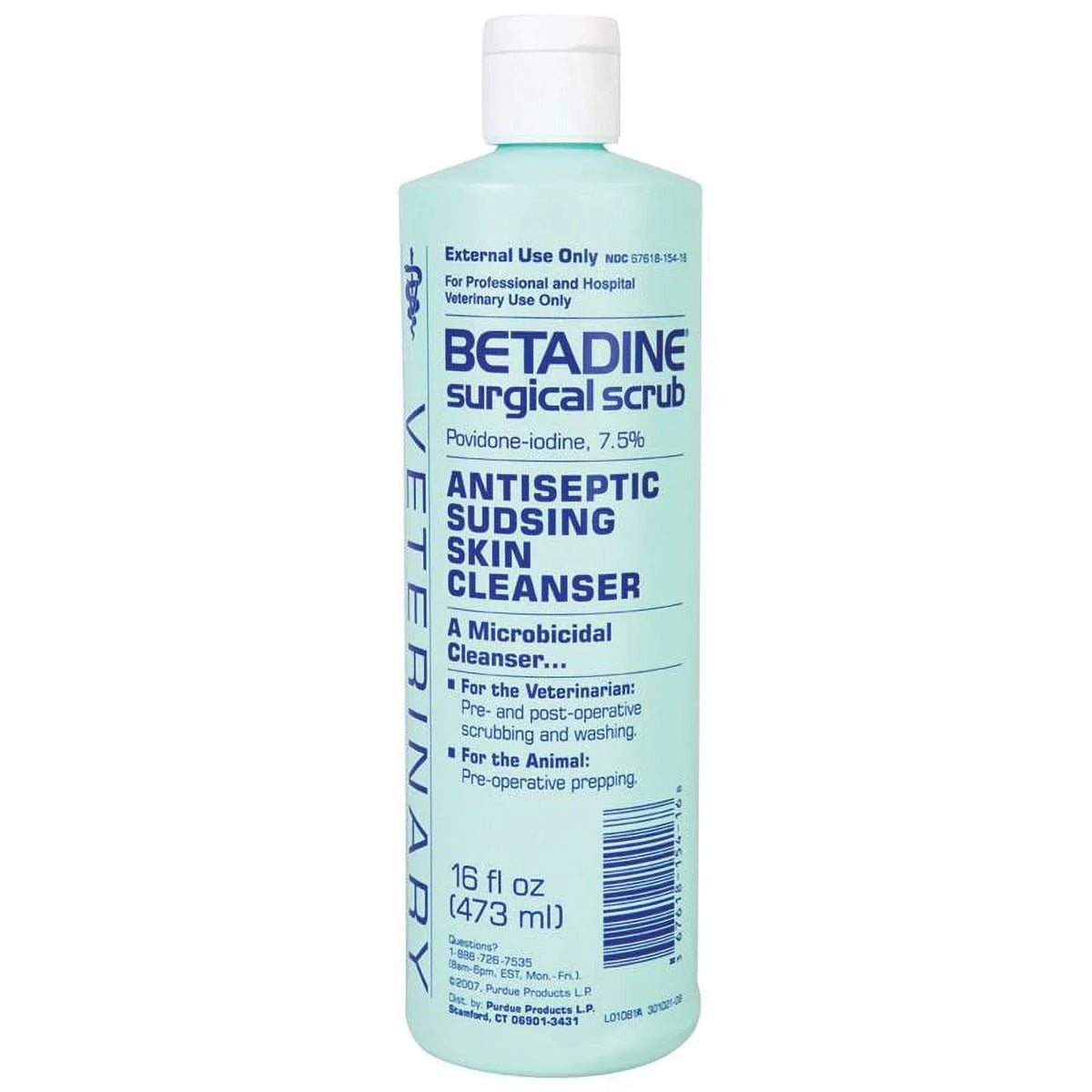 Horses, Cats & Dogs Betadine Antiseptic Surgical Solution. Purdue Products 16 oz