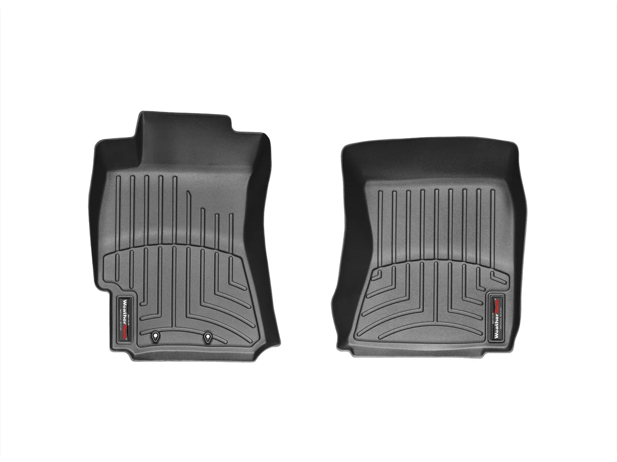 WeatherTech Custom Fit FloorLiners compatible with 2009-2013 Subaru Forester - 1st Row (Driver & Passenger), dark