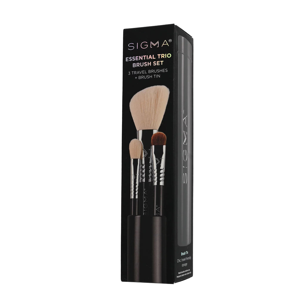 Sigma Beauty ETBS01 - Essential Trio Brush Set - ebony
