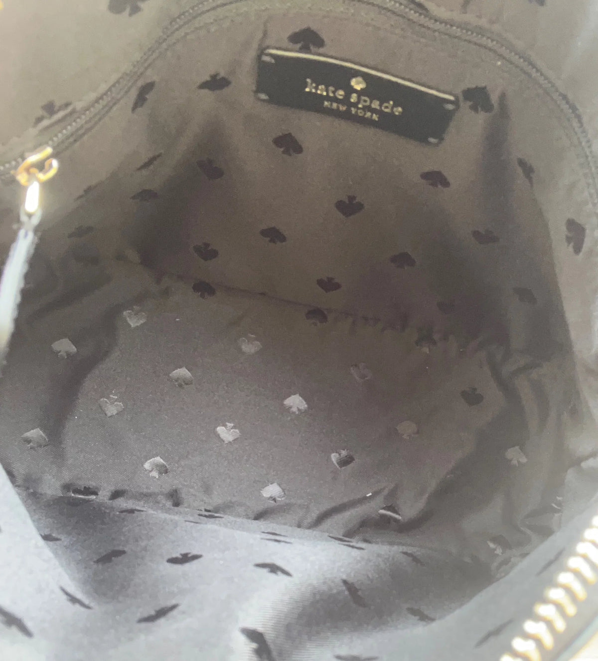 Kate Spade Staci Dome Top Zip Small Crossbody ebony Saffiano