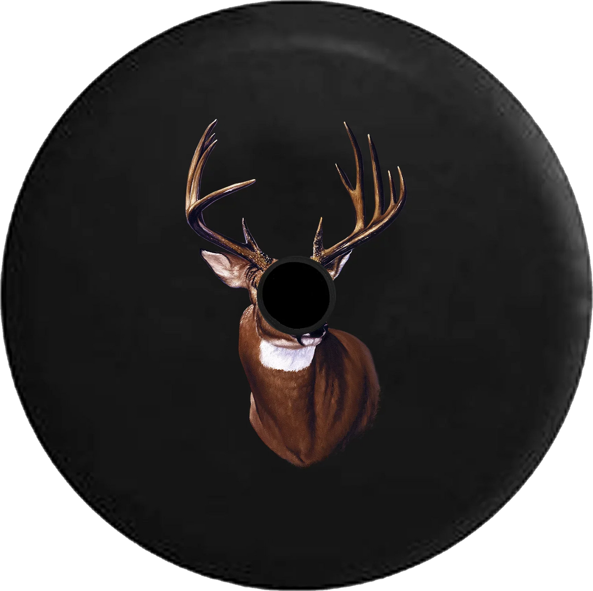 2018 2019 Wrangler JL Backup Camera Big Buck Hunting White Tail Deer Antlers Rack Spare Tire Cover for Jeep RV 32 25mm