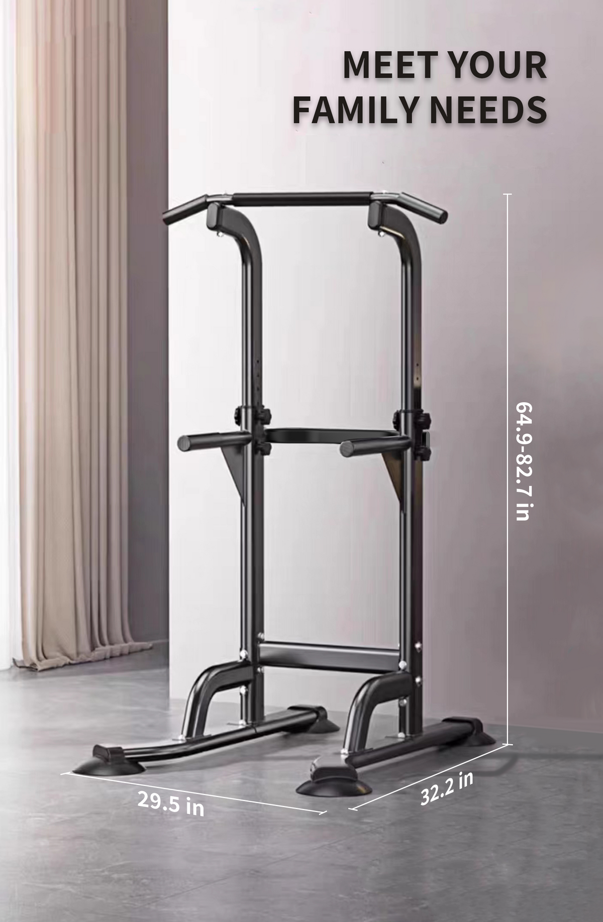 Rebuild Your Life Power Tower Pull Up Bar Station Workout Dip Station for Home Gym Strength Training Fitness Equipment Newer Version,400LBS