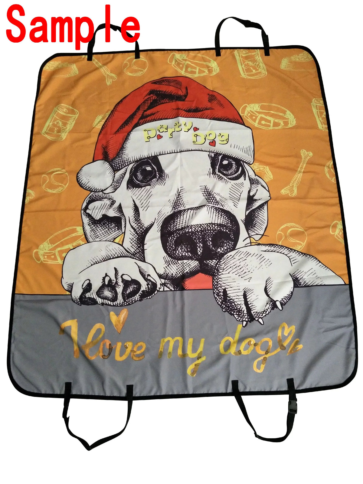GCKG Wallpaper Stars Flowers Heart Emotions Colorful Pet Car Seat Cover Dog Car Seat Mat Hammock Cargo Mat Trunk Mat For Cars Trucks and SUV 54x60 inches