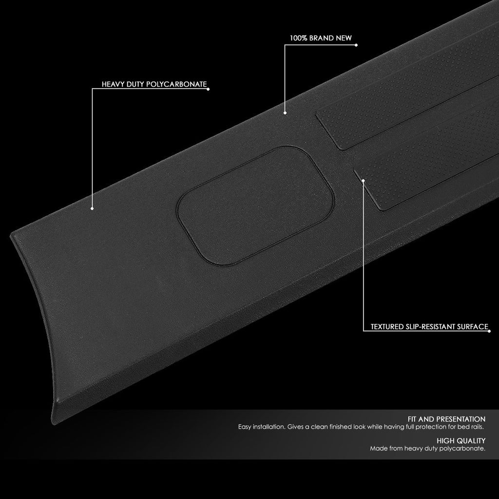 DNA Motoring ZTL-Y-0107 For 2014 to 2020  Tundra 5.5 ft Factory Style Flat Tailgate Bed Rail Cap Protector Left+Right Side Trim Panel 15 16 17 18 19