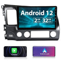 Awesafe 10 1 inch Car Stereo Radio for Honda Civic 2006-2011, Android 12 with  Carplay,Android Auto Steering Wheel Control
