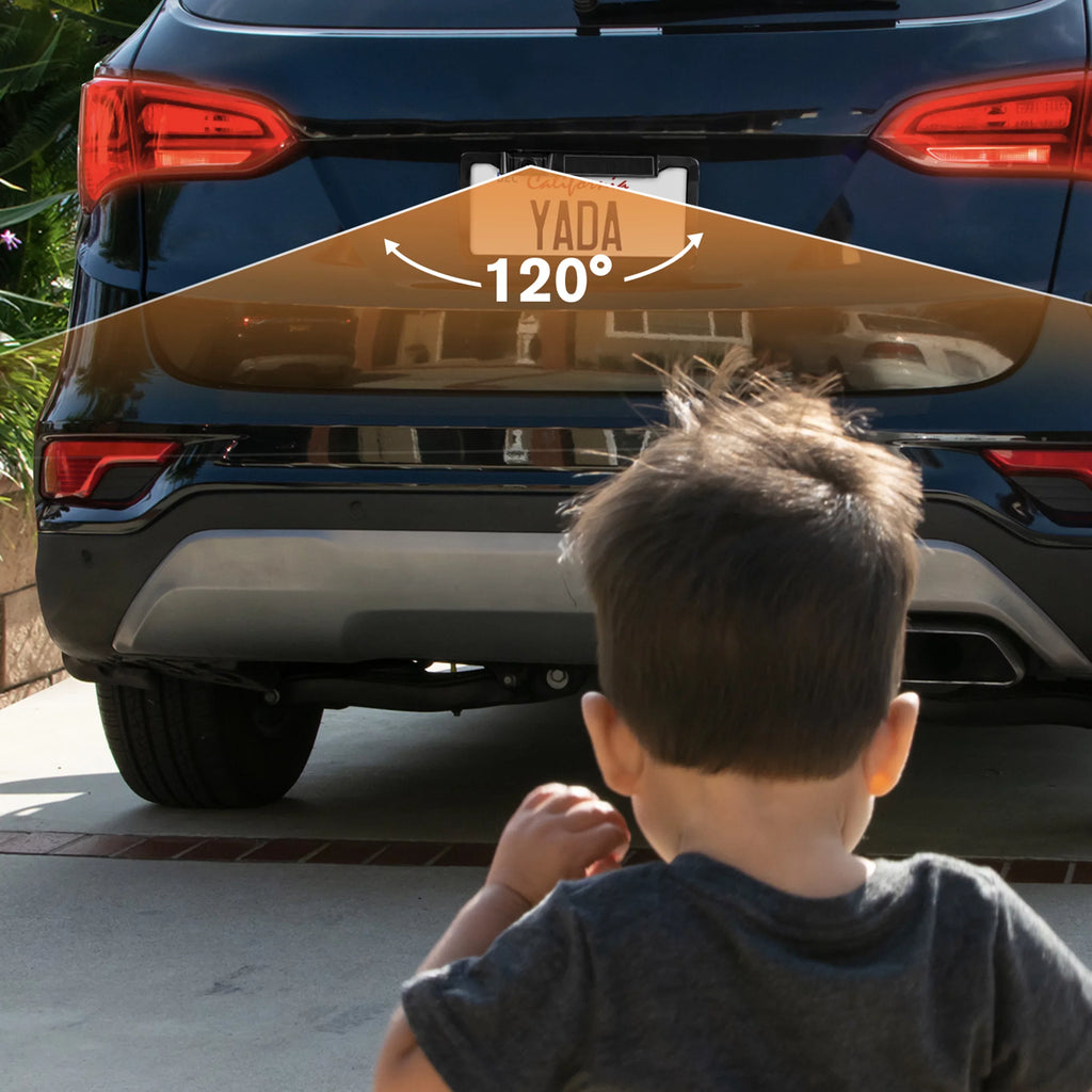 YADA 1080P Full HD Wireless Portable Backup Camera, App Controlled via Bluetooth and Wi-Fi on Phone, Solar Powered Wireless Charging, Universally Compatible, Easy Installation, ebony