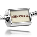 Neonblond Charm Irish Coffee Cocktail, Vintage style 925 Sterling Silver Bead