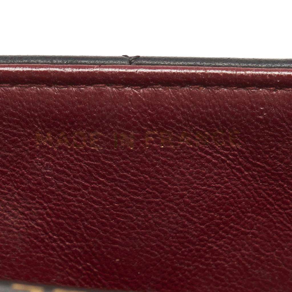 Pre-Owned Authenticated Chanel Small Lambskin Diana Flap Leather dark Crossbody Bag Unisex (Good)