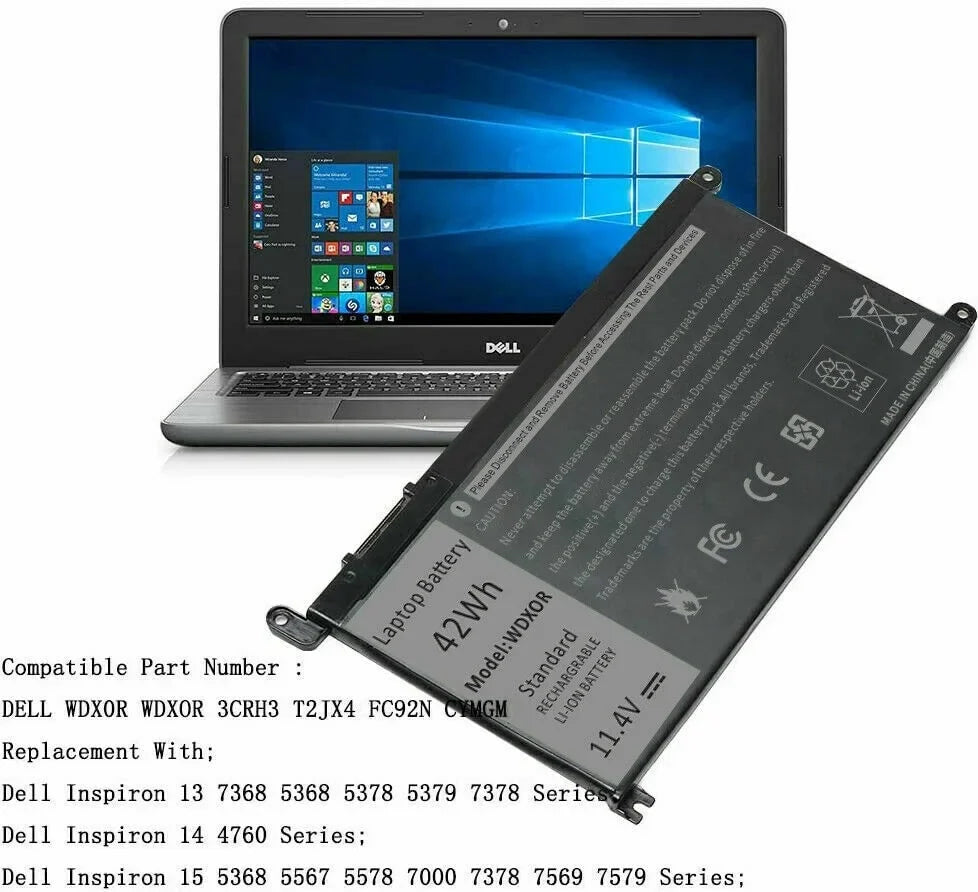 WDX0R WDXOR CYMGM Battery 42Wh For  Inspiron 17 5770