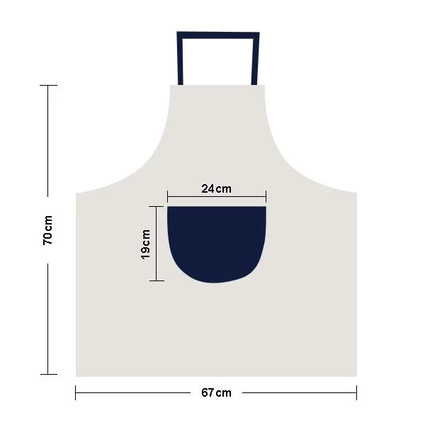 Fierce Boston Terrier Poop Problem Apron Adjustable Bib Cotton Linen BBQ Kitchen Pocket Pinafore