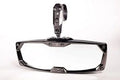 Halo-RA Billet Rear View Mirror with Aluminum Bezels for Various Size UTV-Utility Task Vehicle (1.75 25mm Round hose)
