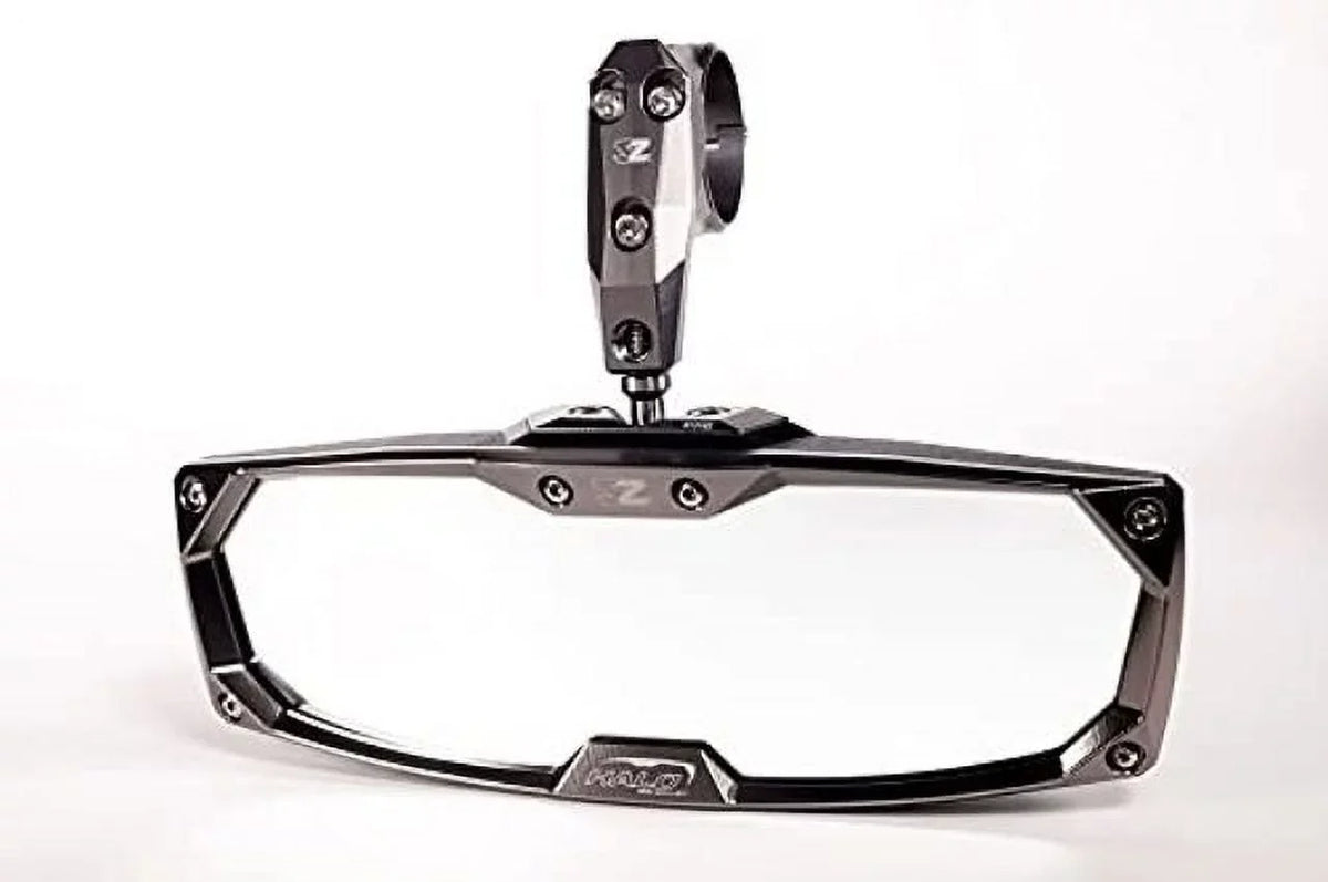 Halo-RA Billet Rear View Mirror with Aluminum Bezels for Various Size UTV-Utility Task Vehicle (1.75 25mm Round hose)