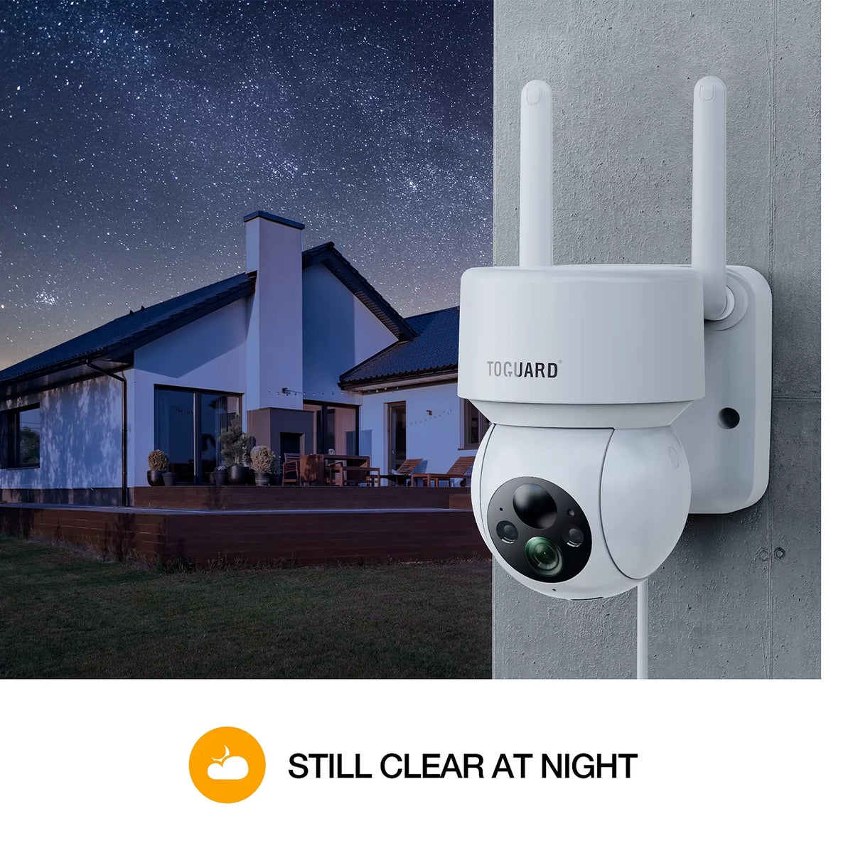 Toguard SC21 2K/4MP Solar Wireless WiFi Security Camera Outdoor PTZ Dome Camera