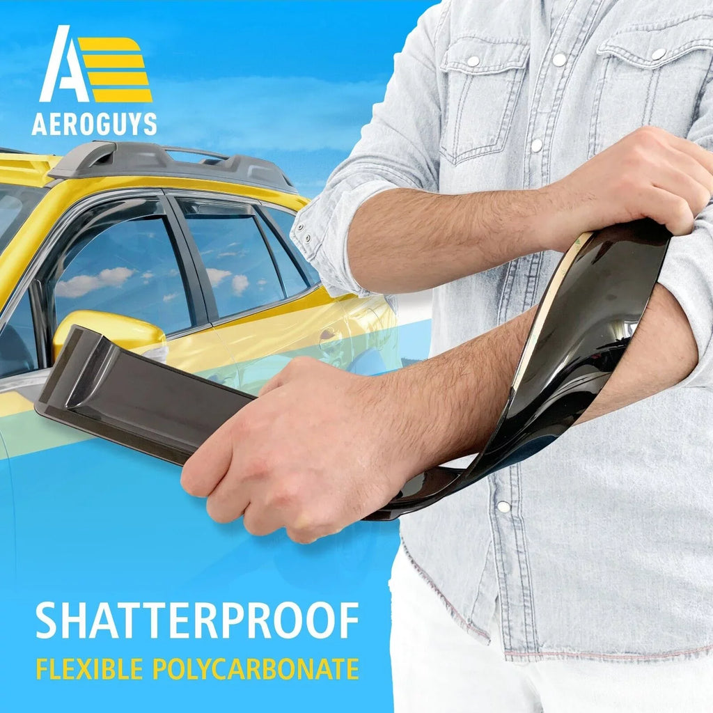 AG0268. AEROGUYS In-Channel Window Deflectors Extra Durable Window Visors Rain Guards Fit for Subaru Outback 2020-2024, Sun Visors, Wind Deflectors, Vent Visors, Car Accessories - 4pcs