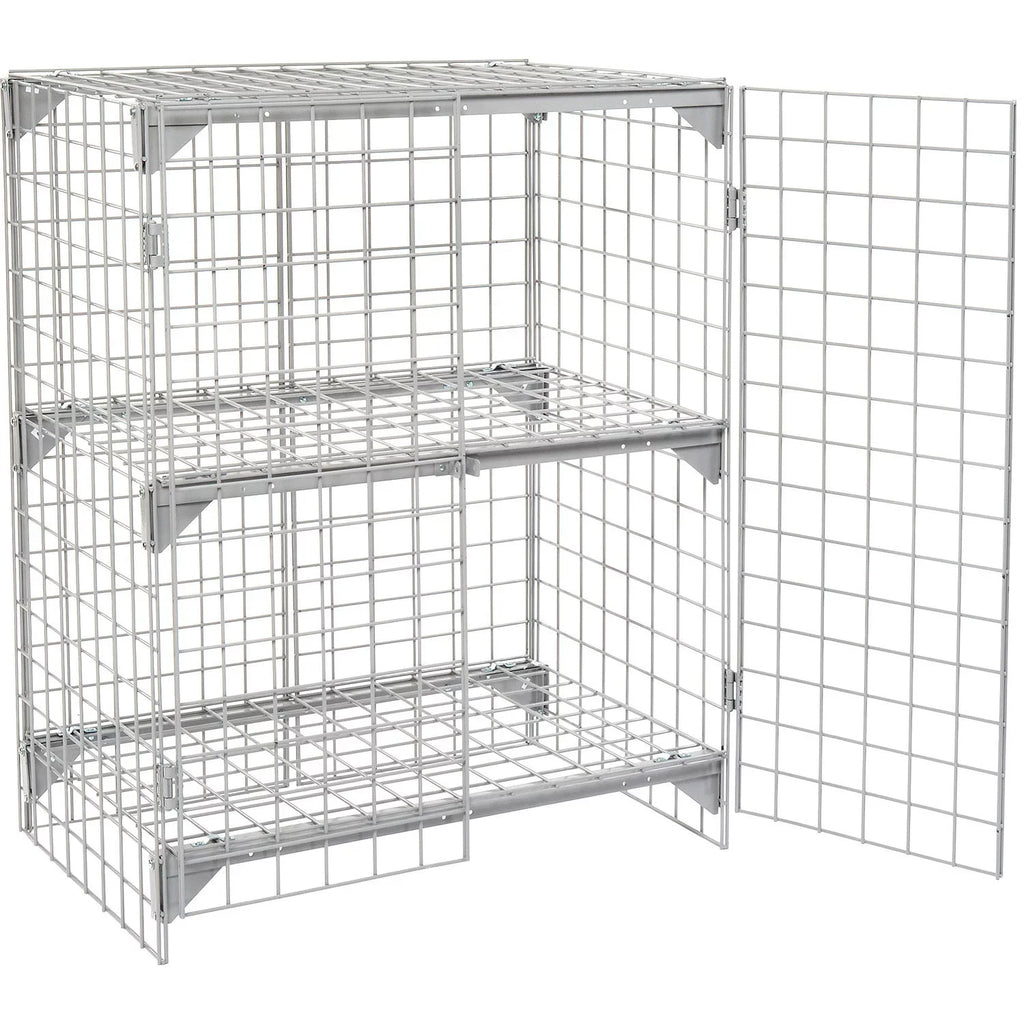 Wire Mesh Security Cage - Ventilated Locker. Global 184083 36 x 24 x 36 in