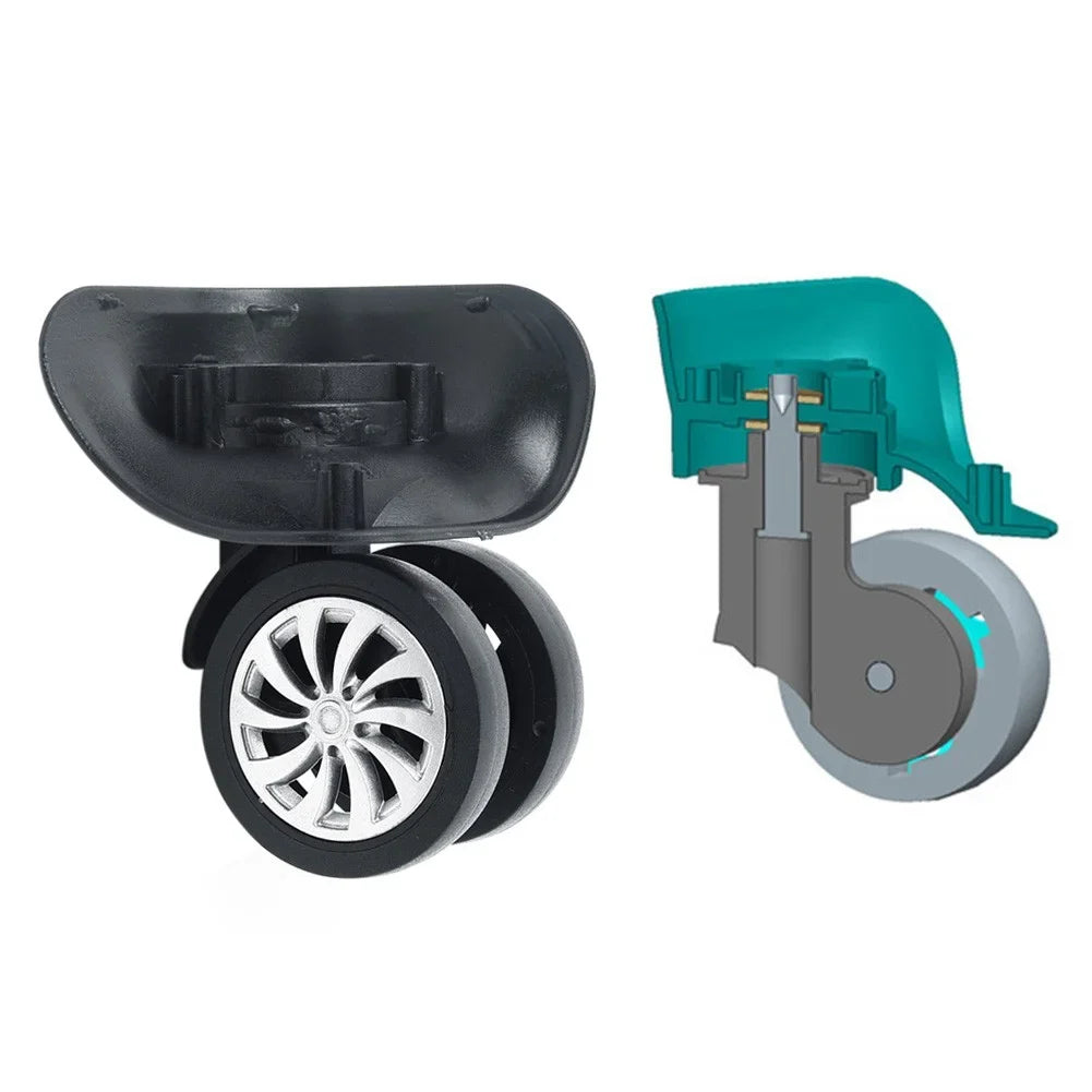 Yuri  4 Set Replacement Luggage Suitcase Wheels Swivel Universal Wheel dark