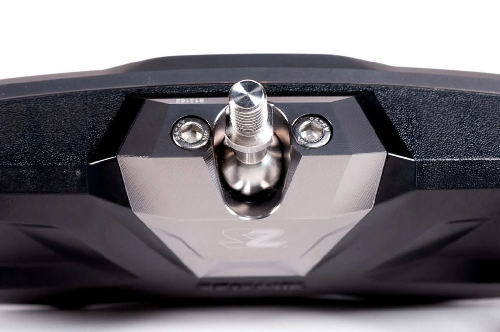 Halo-RA Billet Rear View Mirror with Aluminum Bezels for Various Size UTV-Utility Task Vehicle (1.75 25mm Round hose)