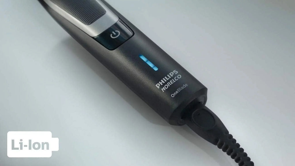 PHILIPS Norelco OneBlade Hybrid Styler Electric Trimmer & Shaver, QP6510 + OneBlade Body Kit, 3 Pieces, charcoal