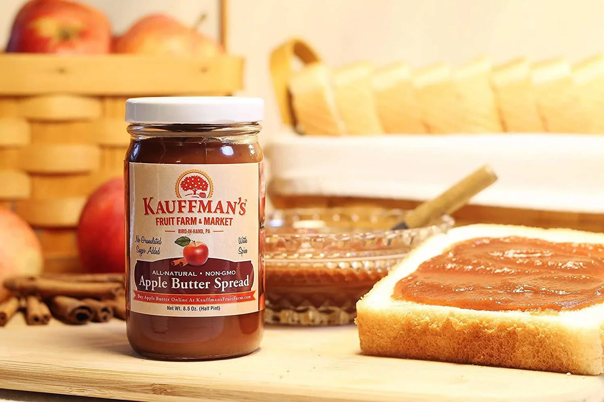Pack of 2. Kauffman's Fruit Farm Homemade Cinnamon  Butter Spread, 8.5 Oz