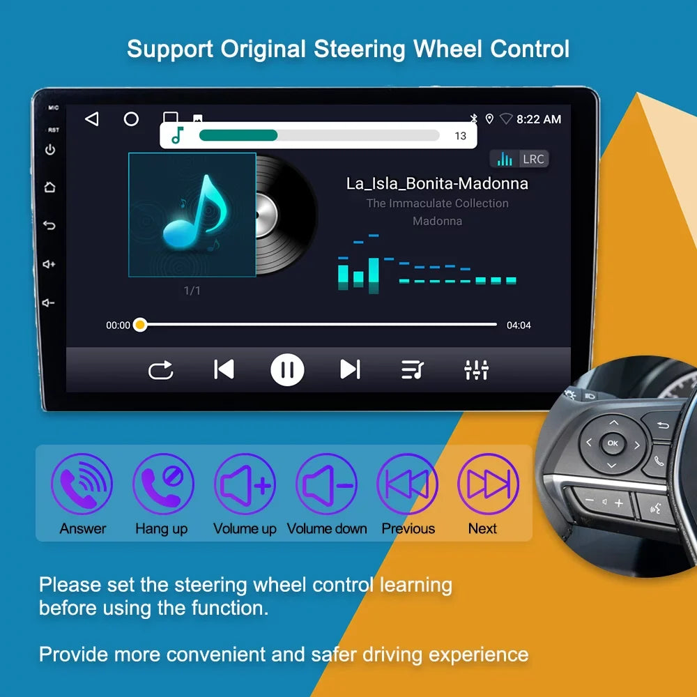Car Stereo For Honda Accord 7 2002 - 2008 Android Touch Screen With Carplay Android Auto Car Multimedia Player